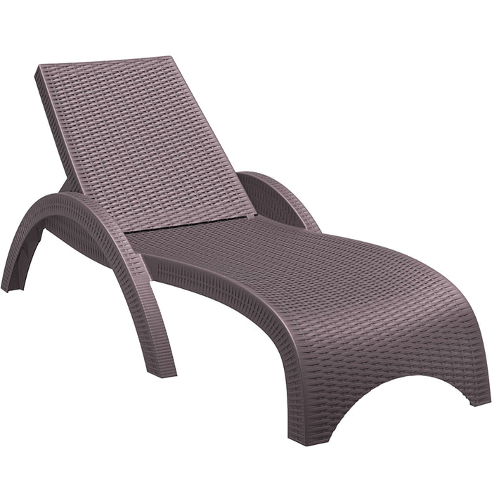 Siesta Fiji Sun Lounger - Chocolate