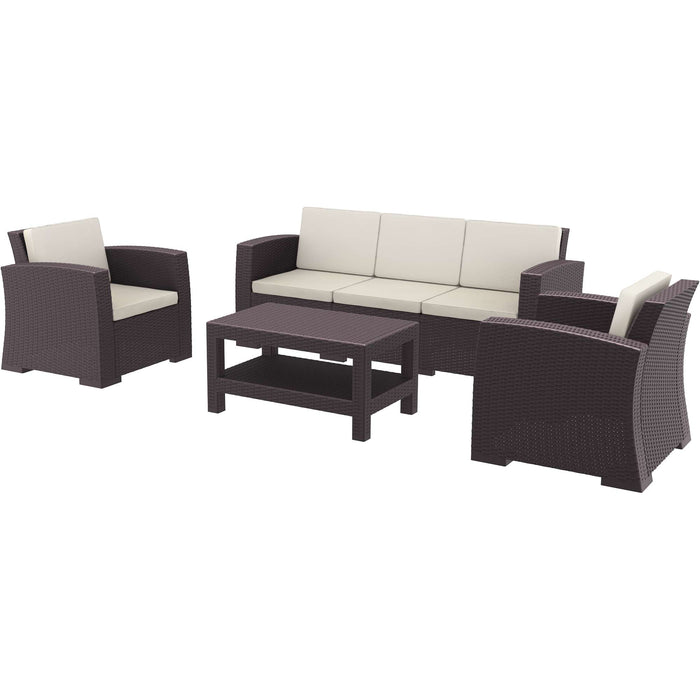 Siesta Monaco Lounge Set XL - Chocolate No cushions