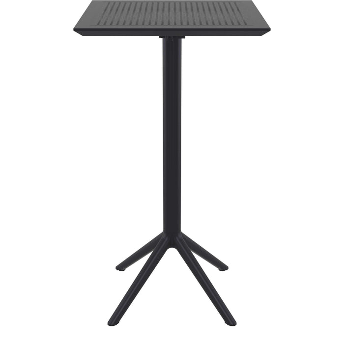 Siesta Sky Folding BAR Table 60 Square - Black