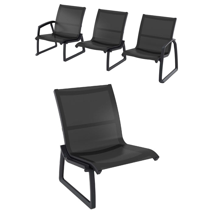 Siesta Pacific Lounge Extension Part - Black