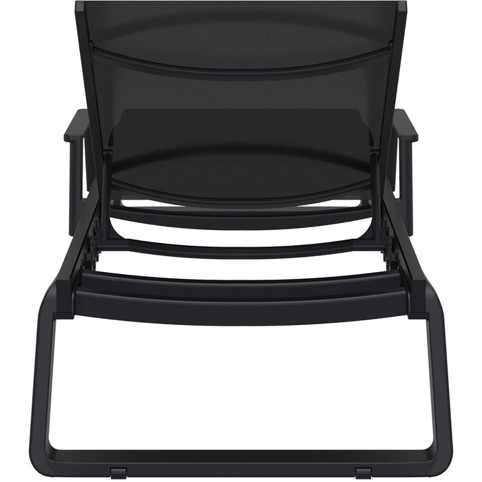 Siesta Tropic  Sun Lounger - Arm Set Black