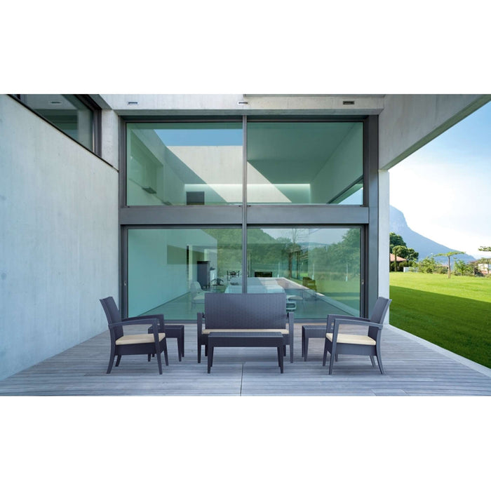 Siesta Miami (Tequila) Lounge Set - Anthracite - No cushions