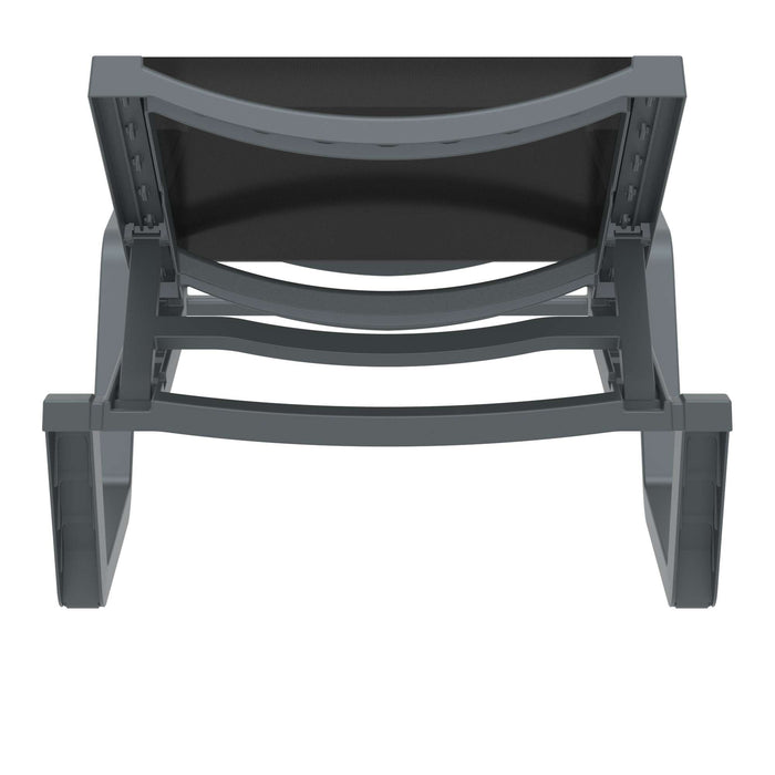 Siesta Rio Sun Lounger — Dark Grey/Black