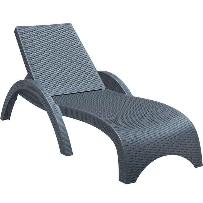 Siesta Fiji Sun Lounger - Anthracite