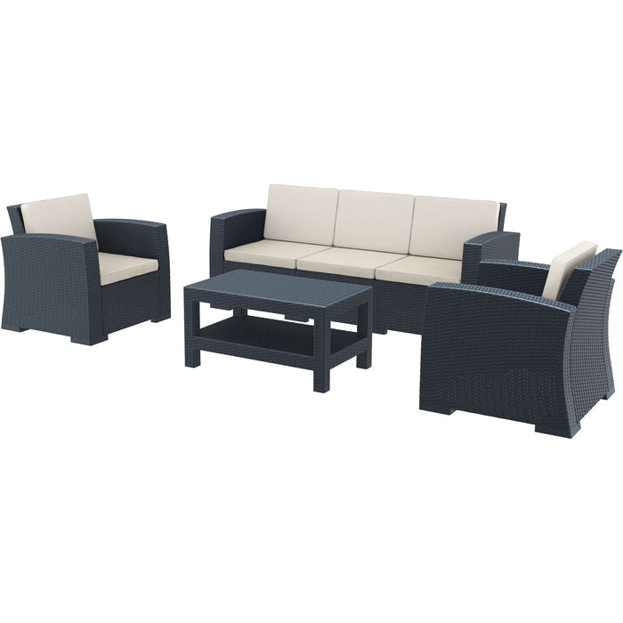 Siesta Monaco Lounge Set XL - Anthracite - No cushions