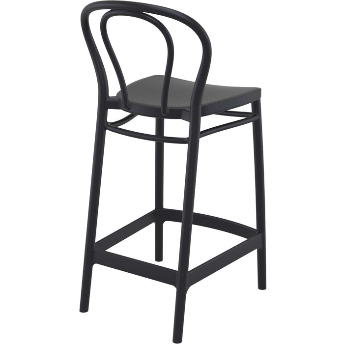 Siesta Victor Bar Stool 65cm (Counter Height) - Black