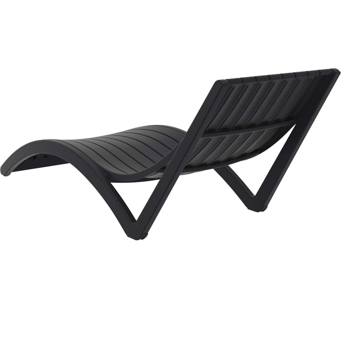Siesta Slim Sun Lounger - Black