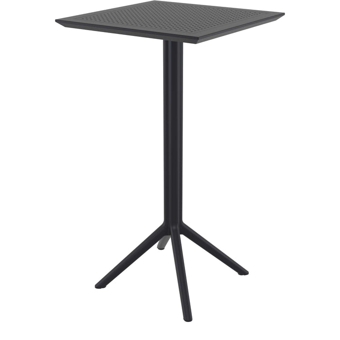 Siesta Sky Folding BAR Table 60 Square - Black