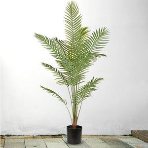 SOGA 4X 210cm Green Artificial Indoor Rogue Areca Palm Tree Fake Tropical Plant Home Office Decor