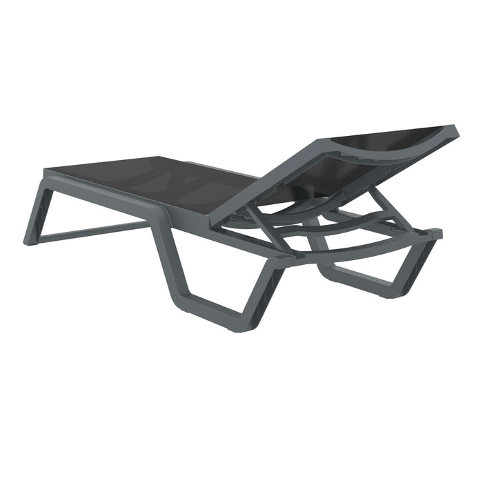 Siesta Rio Sun Lounger — Dark Grey/Black