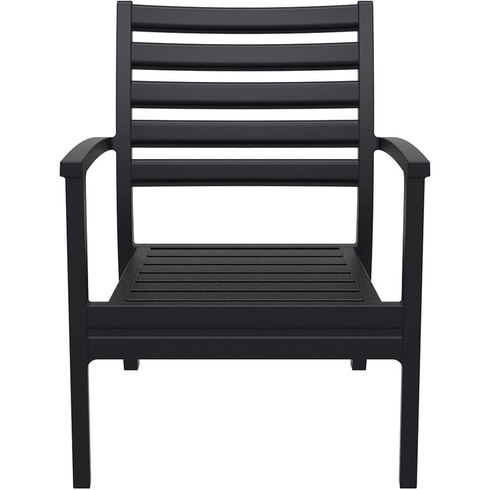 Siesta Artemis XL Arm Chair - Black with White Seat Cushion