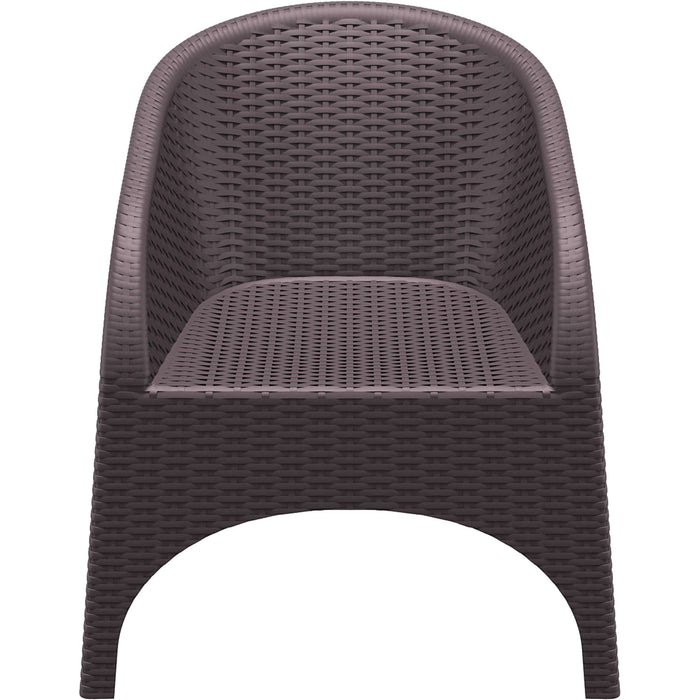 Siesta Aruba Arm Chair - Chocolate with Beige Cushion