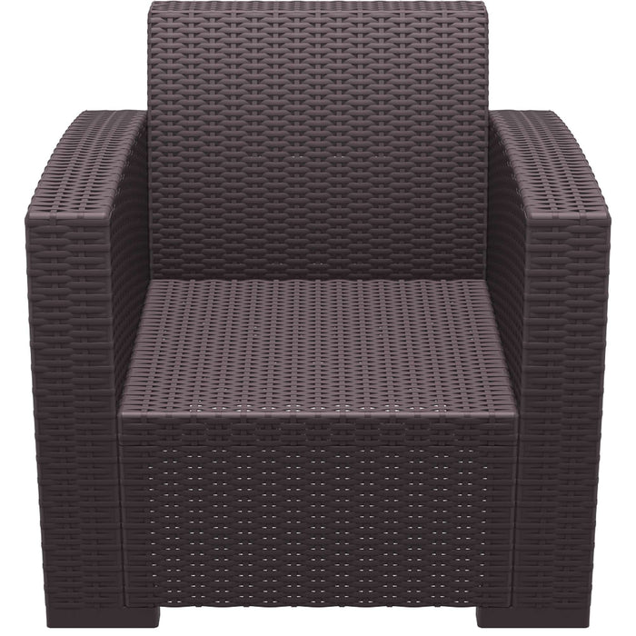 Siesta Monaco Lounge Arm Chair - Chocolate with cushion