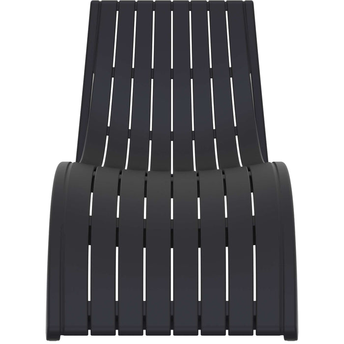 Siesta Slim Sun Lounger - Black
