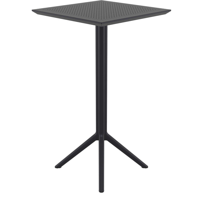 Siesta Sky Folding BAR Table 60 Square - Black