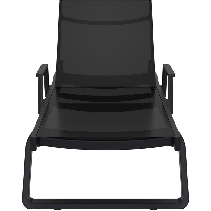 Siesta Tropic  Sun Lounger - Arm Set Black