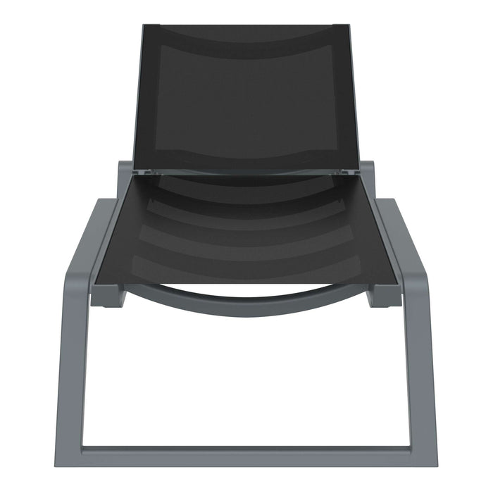 Siesta Rio Sun Lounger — Dark Grey/Black