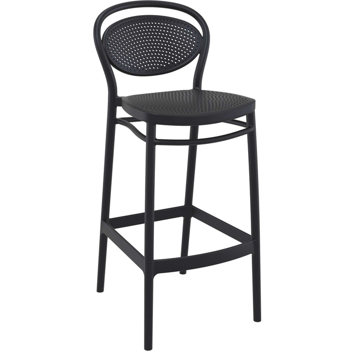 Siesta Marcel Bar Stool 75cm (Dry Bar Height) - Black