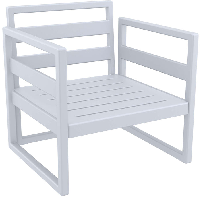 Siesta Mykonos Lounge Arm Chair - Silver Grey