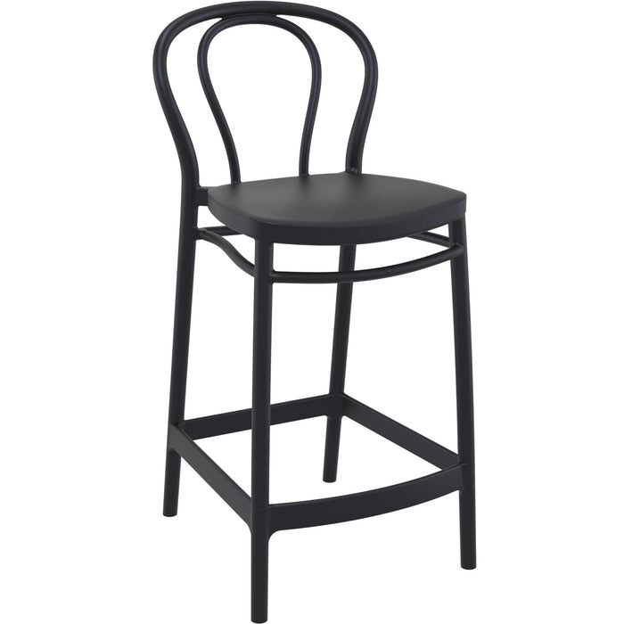 Siesta Victor Bar Stool 65cm (Counter Height) - Black