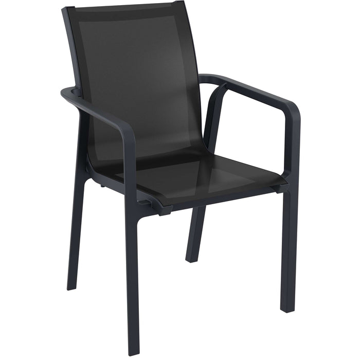 Siesta Pacific Arm Chair - Black/Black