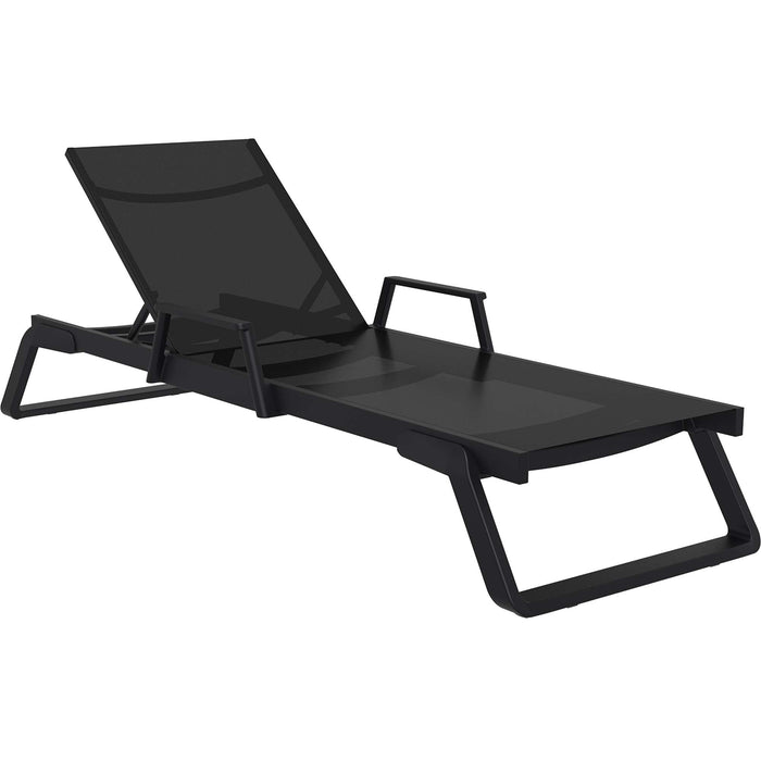 Siesta Tropic  Sun Lounger - Arm Set Black