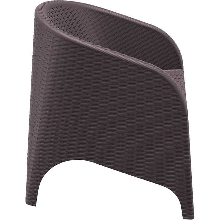 Siesta Aruba Arm Chair - Chocolate with Beige Cushion