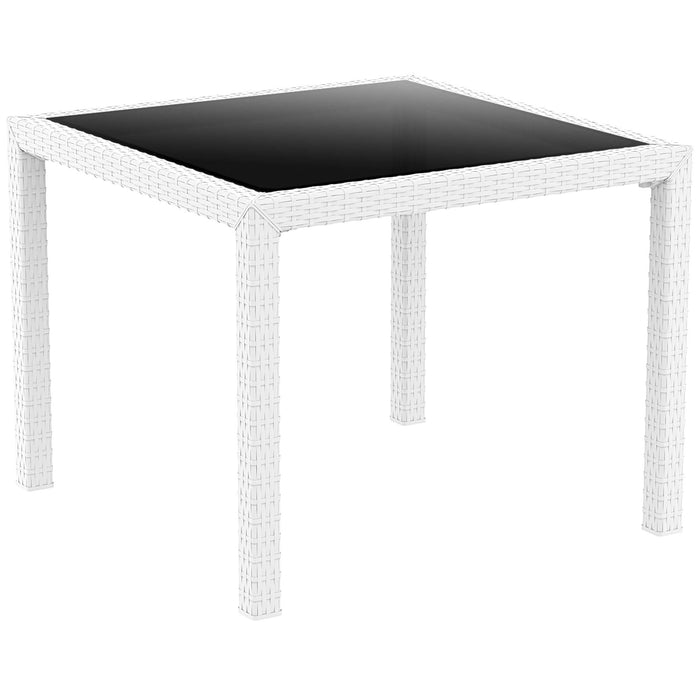 Siesta Bali Table 940 x 940 - White
