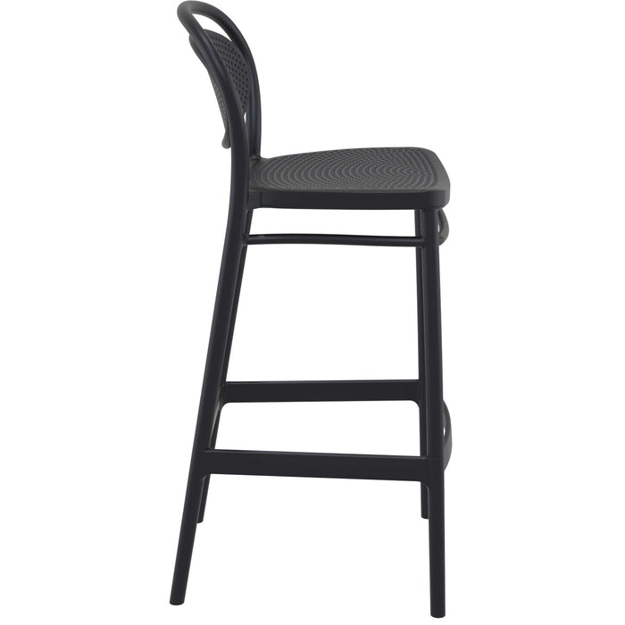 Siesta Marcel Bar Stool 75cm (Dry Bar Height) - Black