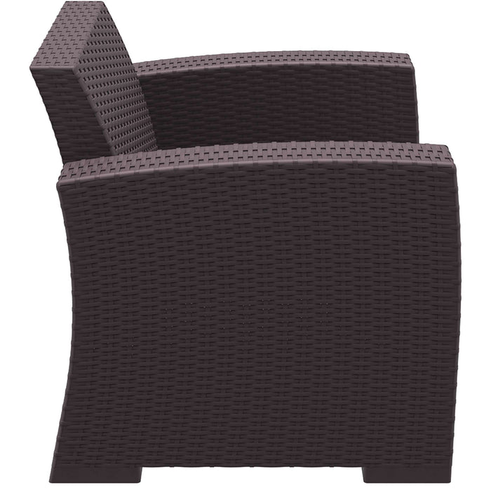 Siesta Monaco Lounge Arm Chair - Chocolate with cushion