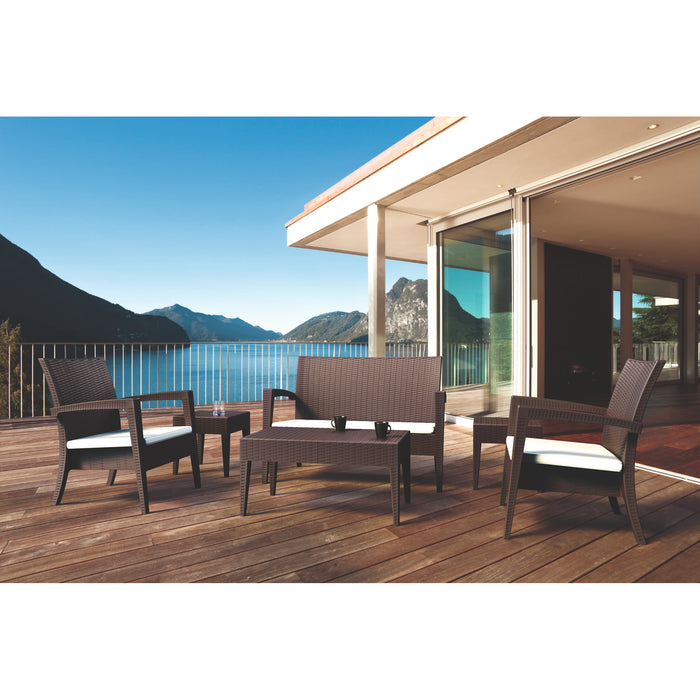 Siesta Miami (Tequila) Lounge Set - Anthracite with cushions