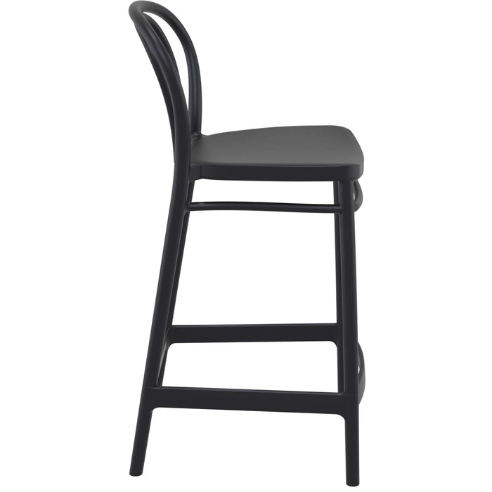 Siesta Victor Bar Stool 65cm (Counter Height) - Black