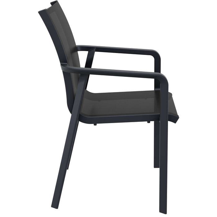 Siesta Pacific Arm Chair - Black/Black