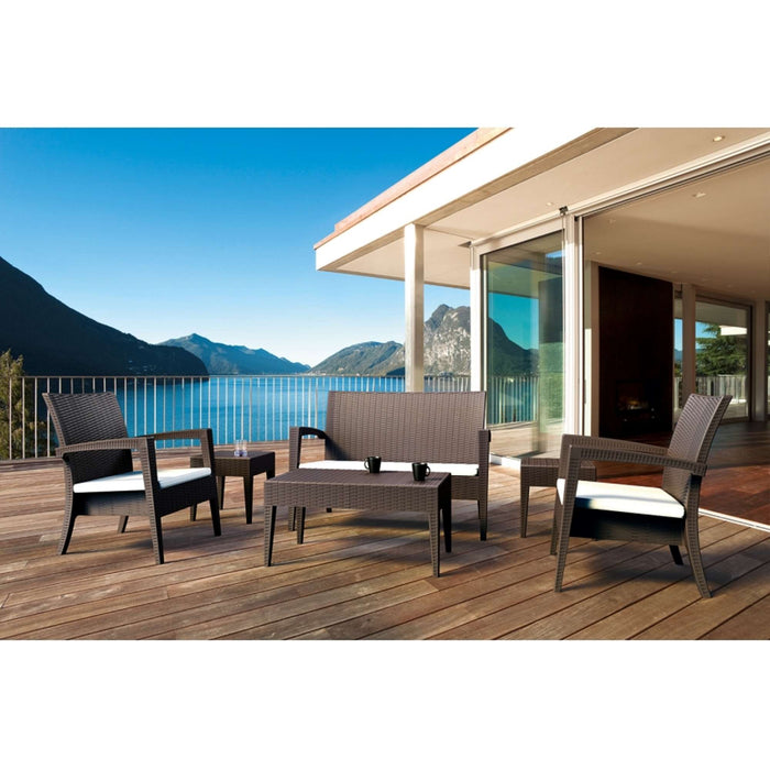 Siesta Miami (Tequila) Lounge Set - Anthracite - No cushions