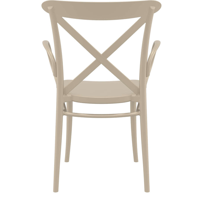 Siesta Cross XL Arm Chair - Taupe