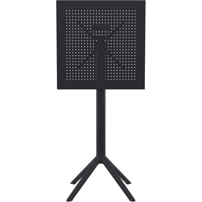 Siesta Sky Folding BAR Table 60 Square - Black
