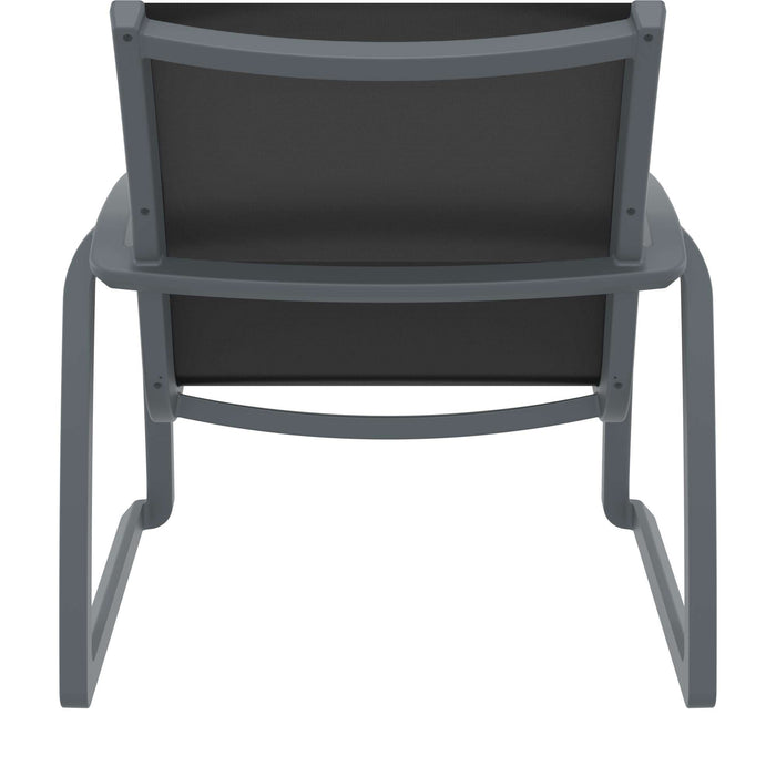 Siesta Pacific Lounge Arm Chair - Anthracite/Black