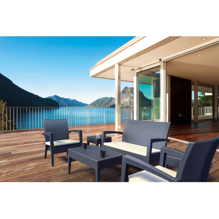 Siesta Miami (Tequila) Lounge Set - Anthracite - No cushions