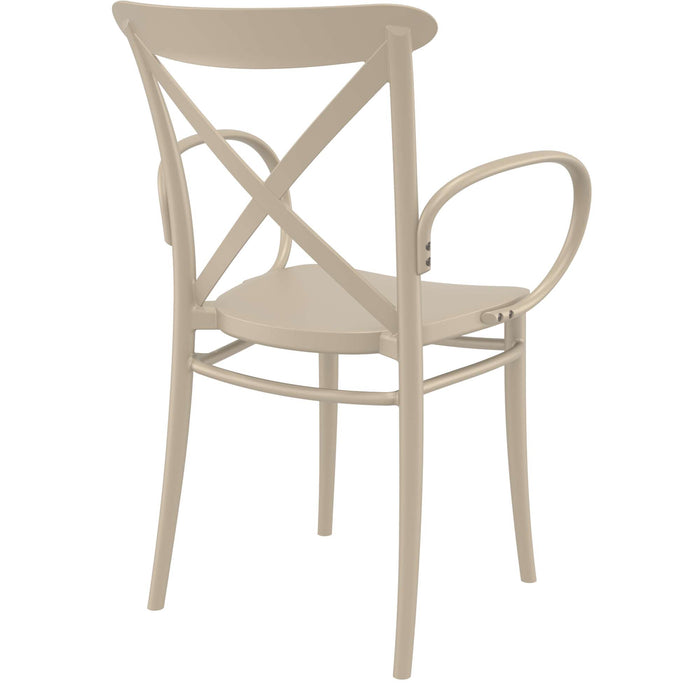 Siesta Cross XL Arm Chair - Taupe