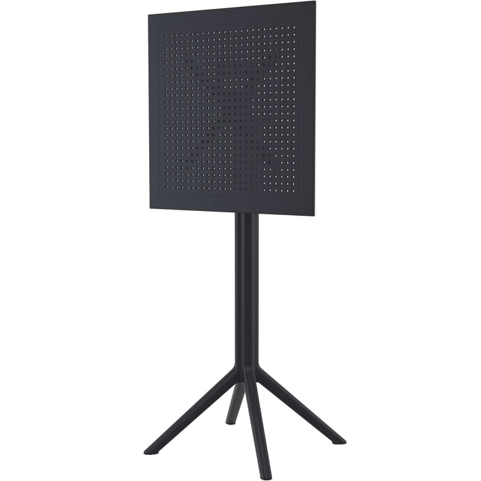 Siesta Sky Folding BAR Table 60 Square - Black
