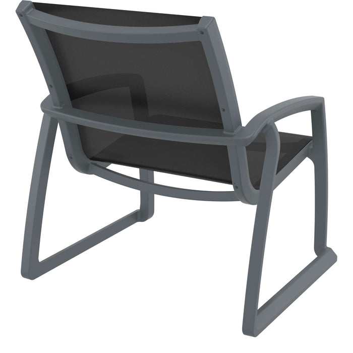Siesta Pacific Lounge Arm Chair - Anthracite/Black