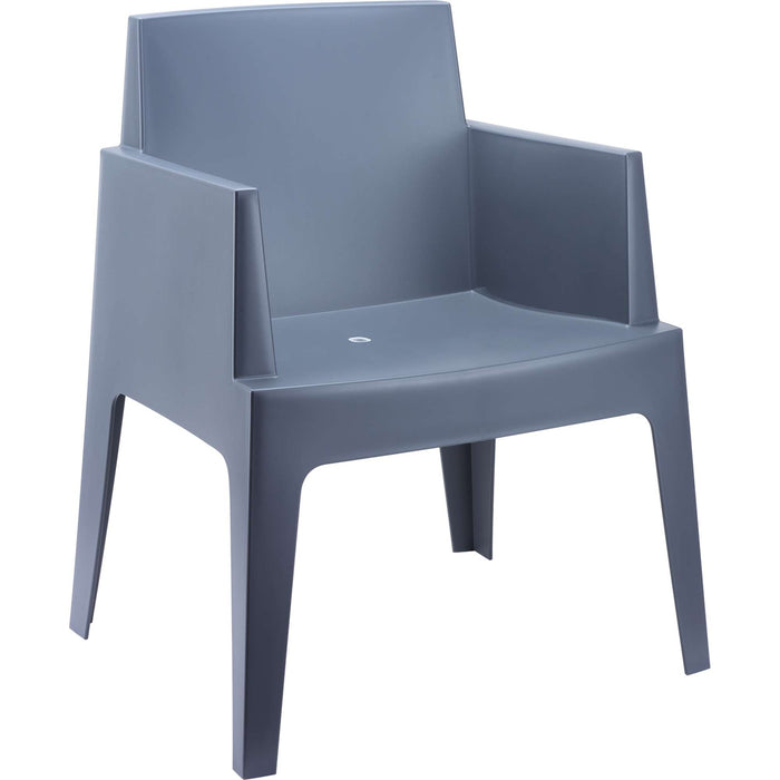 Siesta Box Arm Chair - Anthracite