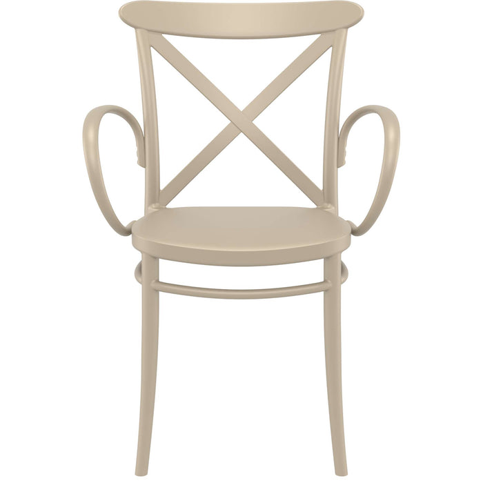 Siesta Cross XL Arm Chair - Taupe