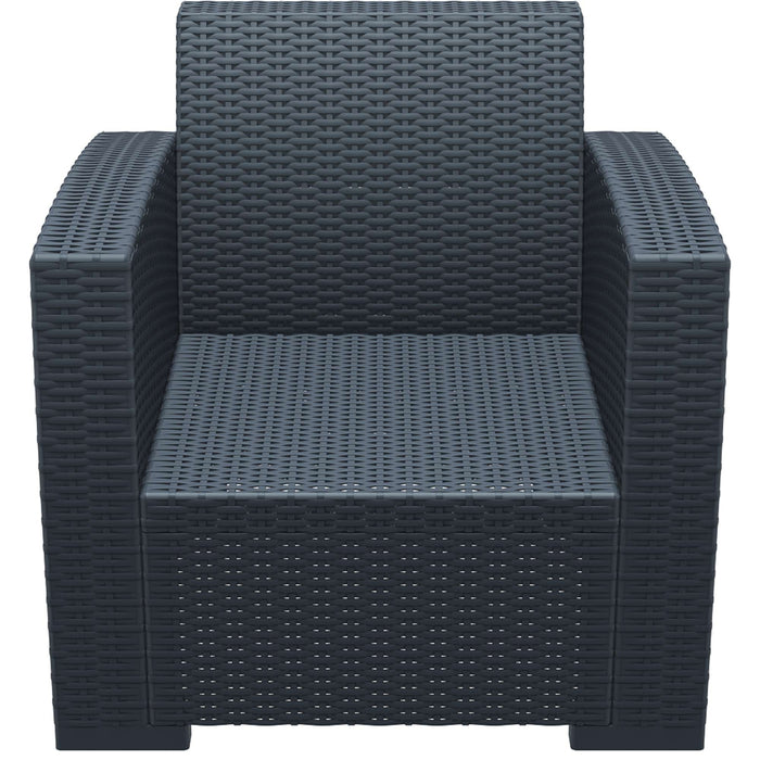 Siesta Monaco Lounge Arm Chair - Anthracite with cushion