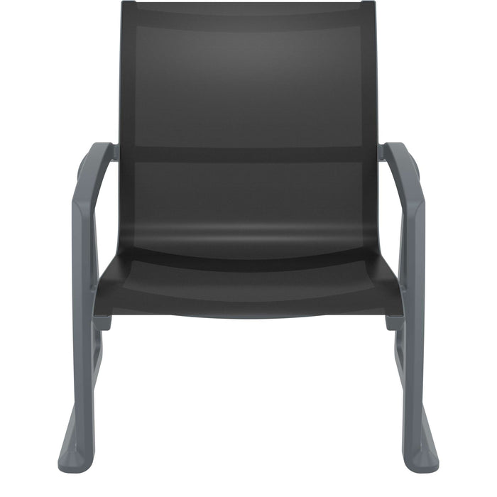 Siesta Pacific Lounge Arm Chair - Anthracite/Black