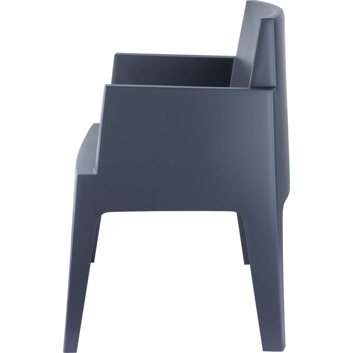 Siesta Box Arm Chair - Anthracite