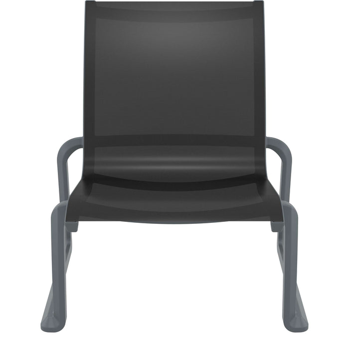 Siesta Pacific Lounge Chair - Anthracite/Black