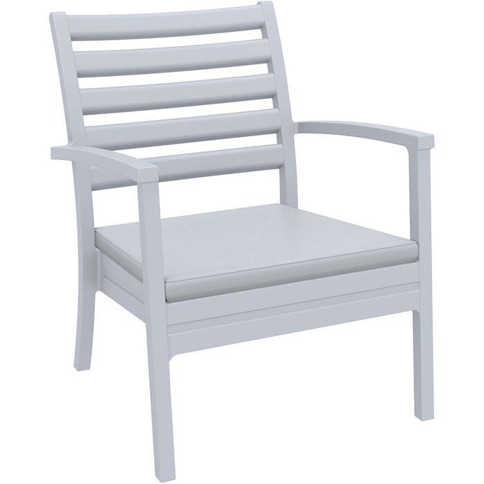 Siesta Artemis XL Arm Chair - Silver Grey with Light Grey Seat Cushion