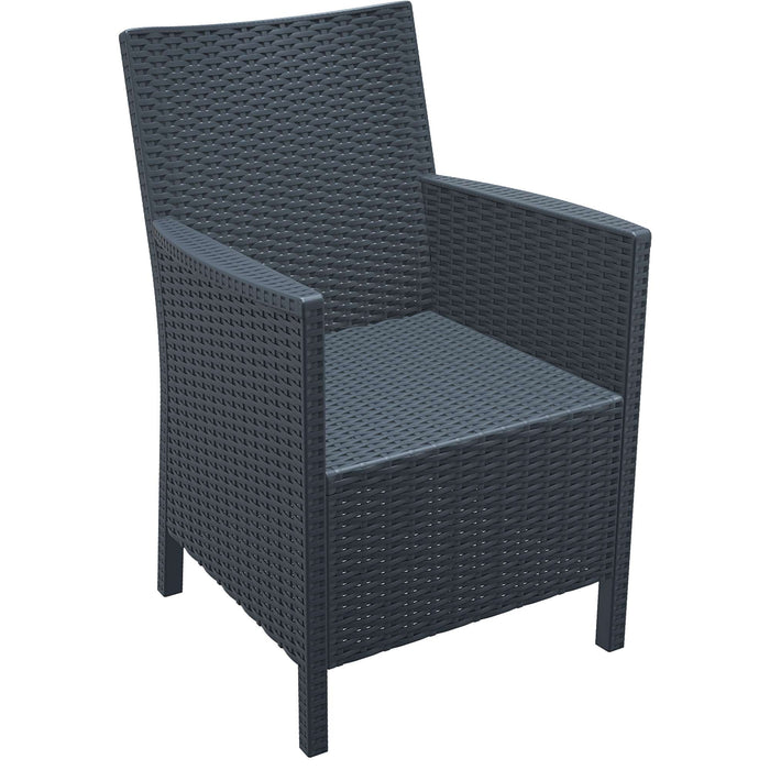 Siesta California Arm Chair - Anthracite with Beige Cushion