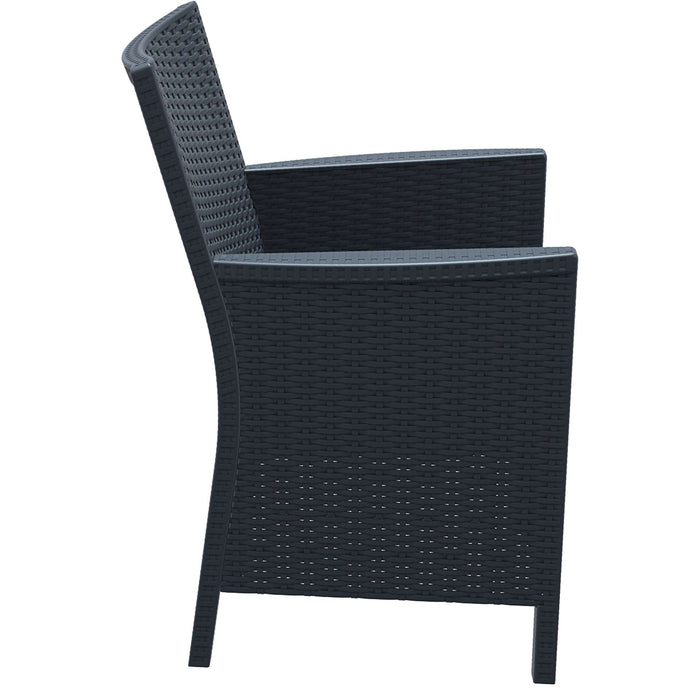 Siesta California Arm Chair - Anthracite with Beige Cushion